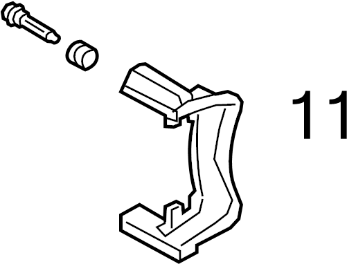 Caliper Mount Bushing Kit 5K0-698-470 - View 2
