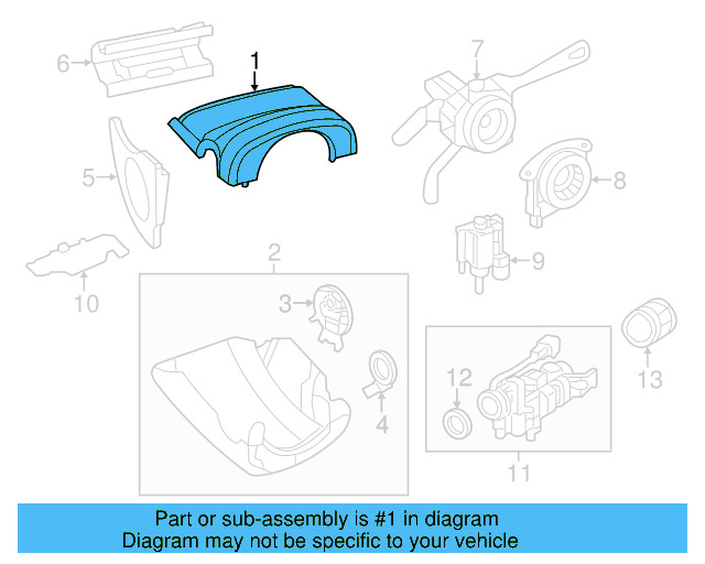 Steering Column Cover 5N0-858-560-C-82V - View 11