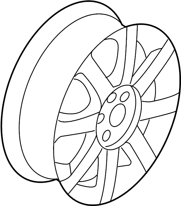 Wheel, Alloy 1K0-601-025-N-8Z8 - View 3