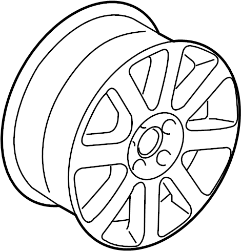 Wheel, Alloy 1K0-601-025-N-8Z8 - View 2