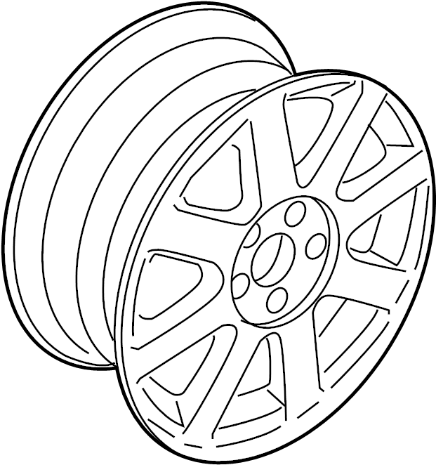 Wheel, Alloy 1K0-601-025-N-8Z8 - View 22