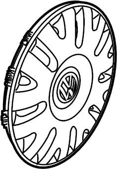 Wheel Cover 1C0-601-147-M-QZQ - View 2