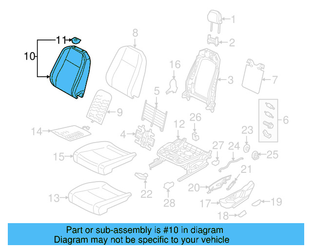 Seat Back Cover 3CN-881-806-M-JCC - View 9