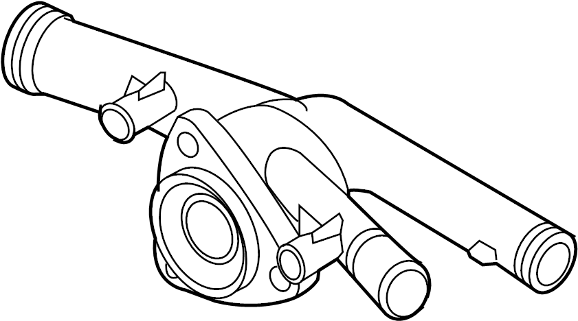 Thermostat Housing 03H-121-117-A - View 2