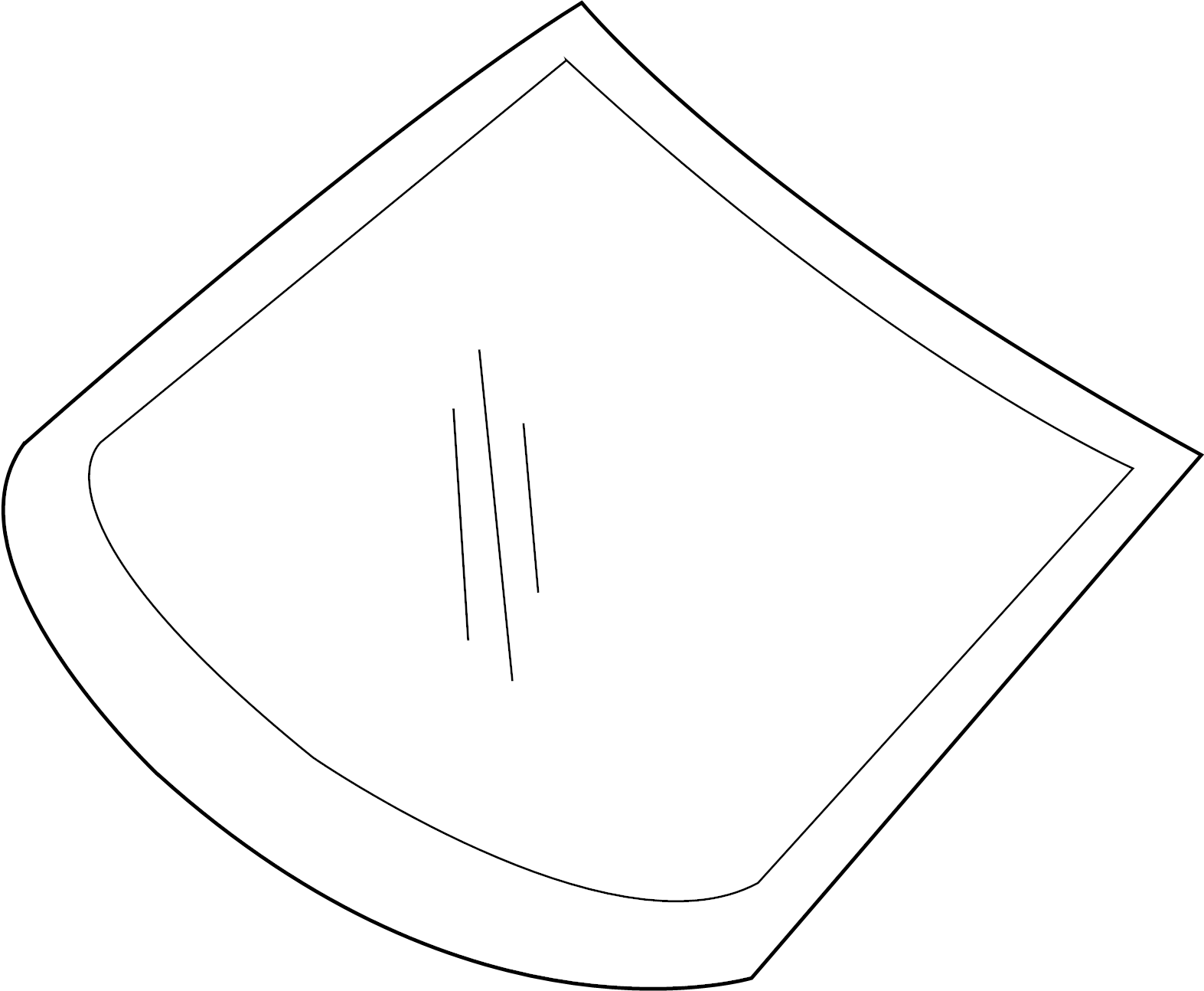 Windshield 5K0-845-011-N-NVB - View 2