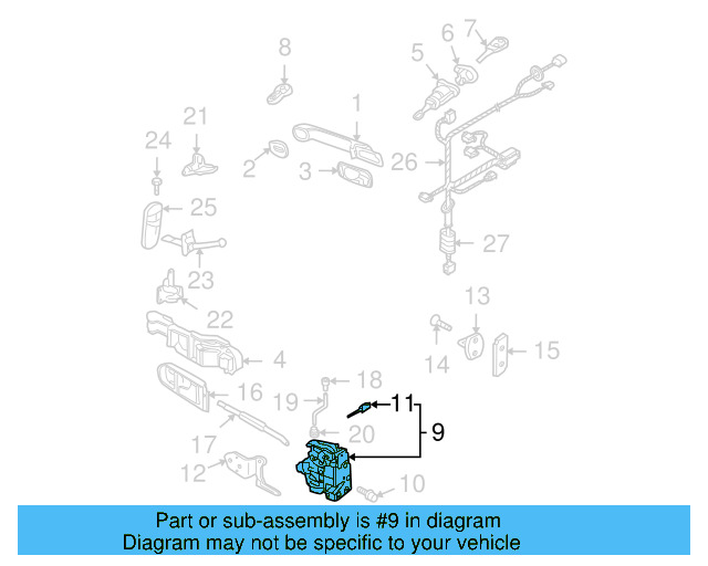 Door Lock Actuator Motor 3B1-837-015-AS - View 25