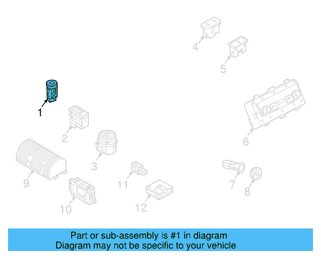 Ignition Switch 5Q0-905-849-C - View 14