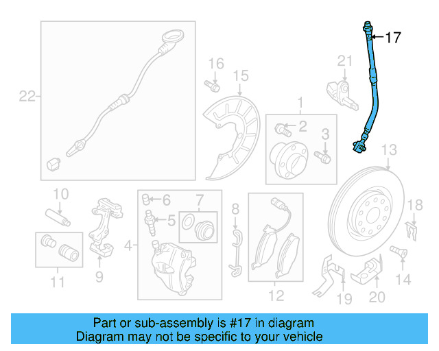Brake Hose 5C0-611-701-A - View 19