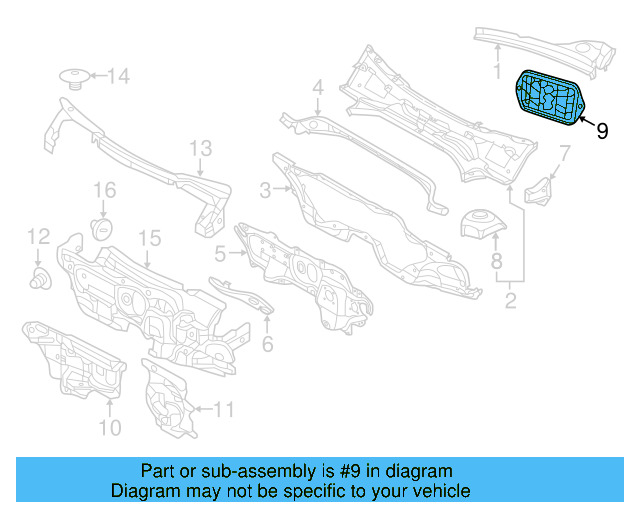 Sealing Block 5C0-819-430-A - View 16