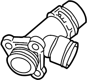 Engine Coolant Outlet Flange 06F-121-132-H - View 3