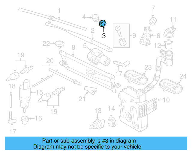 Wiper Arm Nut N-106-092-04 - View 51