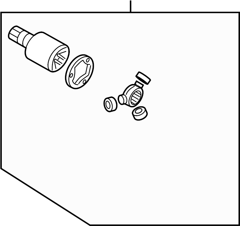 Inner Joint Assembly 3C0-498-103-G - View 2