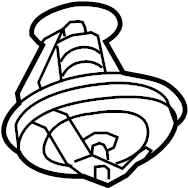 Engine Coolant Thermostat 022-121-113 - View 2