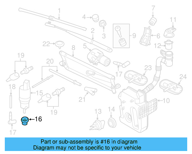 Washer Pump Seal 443-955-465 - View 86