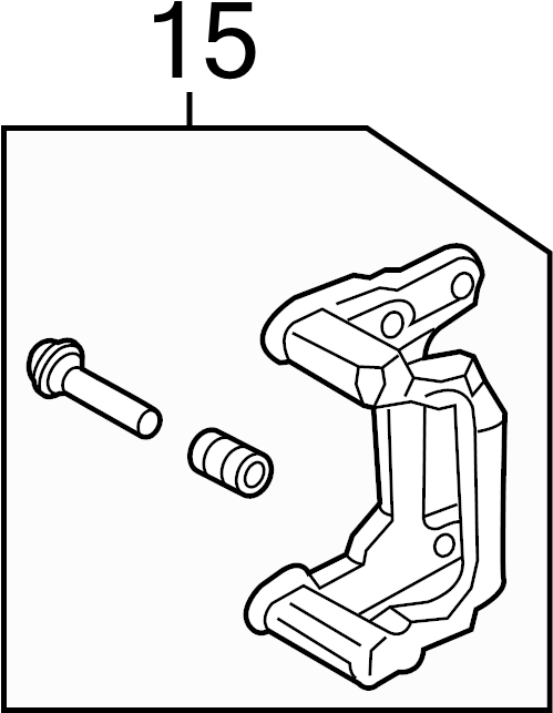 Caliper Mount Bushing Kit 7N0-698-647-A - View 9
