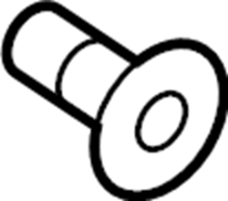 Rear Molding Retainer 191-853-586-C - View 3