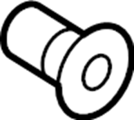 Rear Molding Retainer 191-853-586-C - View 2