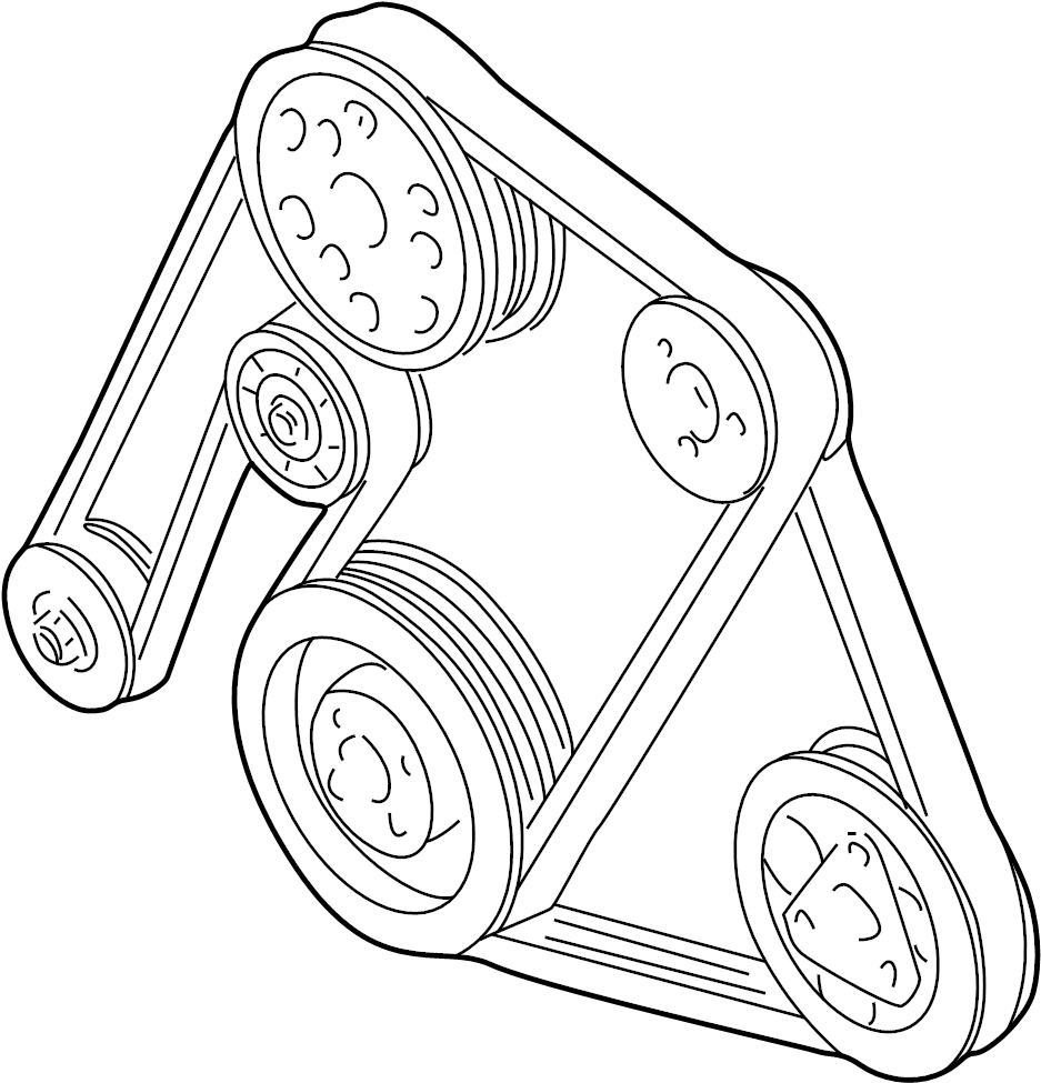 Serpentine Belt 066-145-933-J - View 2