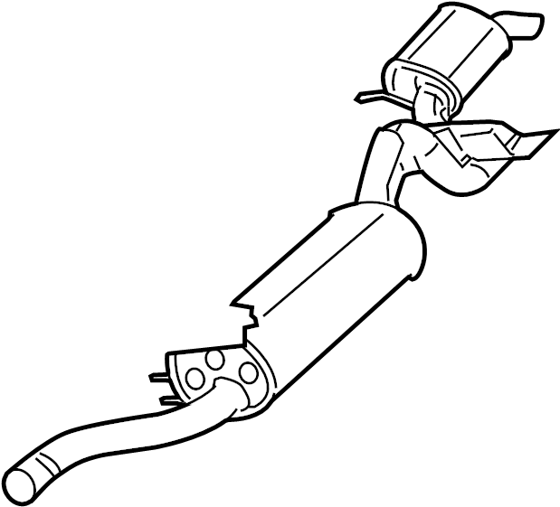 Muffler & Pipe 7B0-253-609-D - View 3