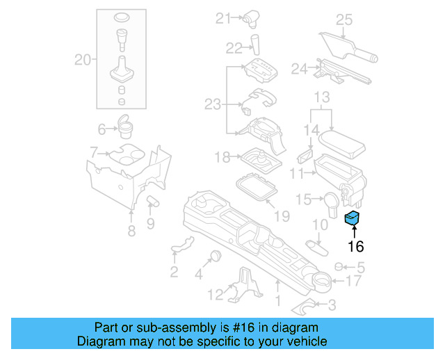 Shift Indicator 1C0-713-203-C-08H - View 21