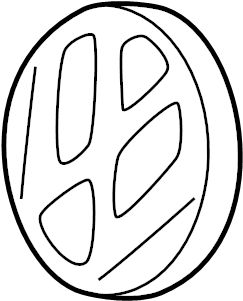 Grille Emblem 1J5-853-601-ULM - View 7