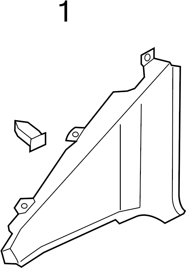 Upper Center Pillar Trim Clip 8L4-867-276 - View 34