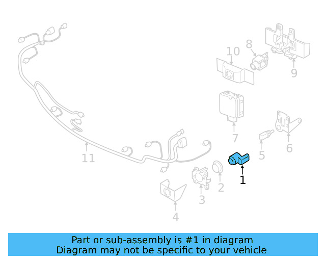 Sensor (Unpainted) 5q0919275cgru - View 23
