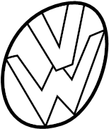 Emblem 1J6-853-630-B-ULM - View 2