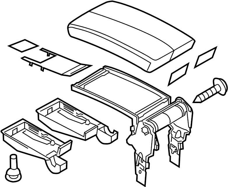 Armrest Assembly 7P6-864-207-B-86W - View 2