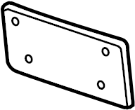 License Plate Bracket 5K0-807-285-D-9B9 - View 2