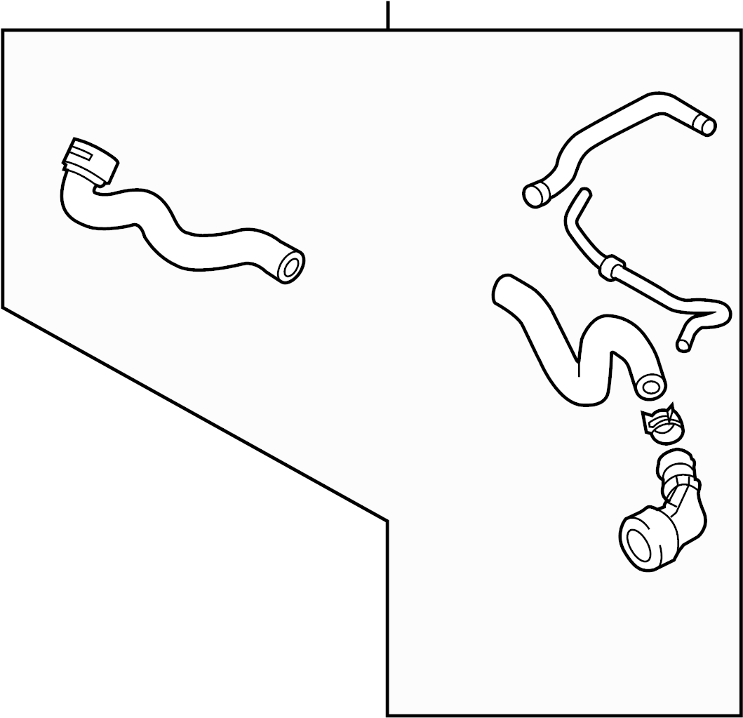 Upper Hose 1K0-122-101-KT - View 2