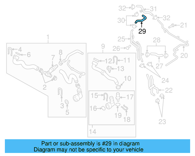 Reservoir Hose 1K0-121-109-AK - View 38