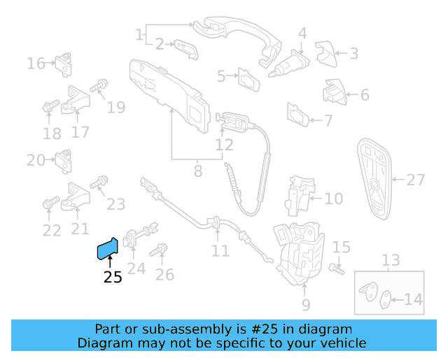 Door Check Cover 3CN-837-267 - View 3