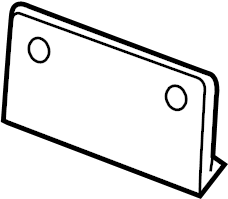 License Bracket 561-807-287-E-9B9