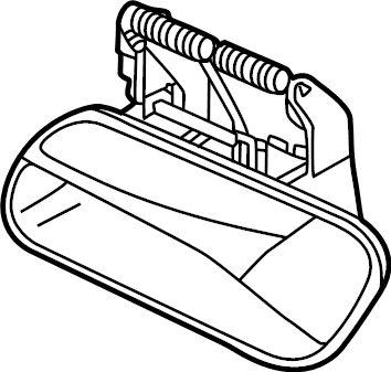 Handle, Outside 11B-837-205-AR-GRU - View 2