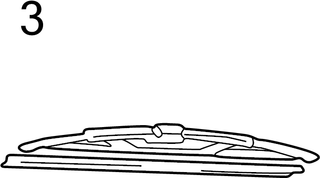 Back Glass Wiper Blade Refill 895-955-429-A - View 9