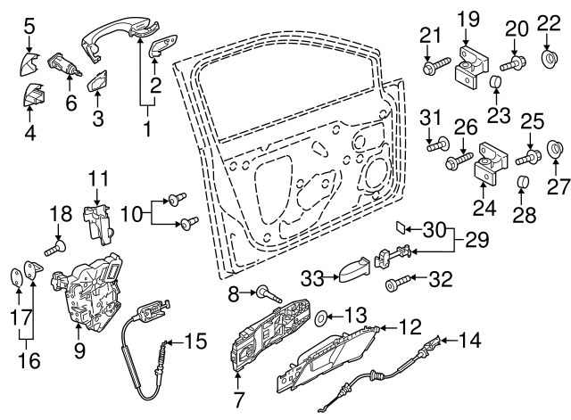 Handle, Outside (Unpainted) 5gm837205gru