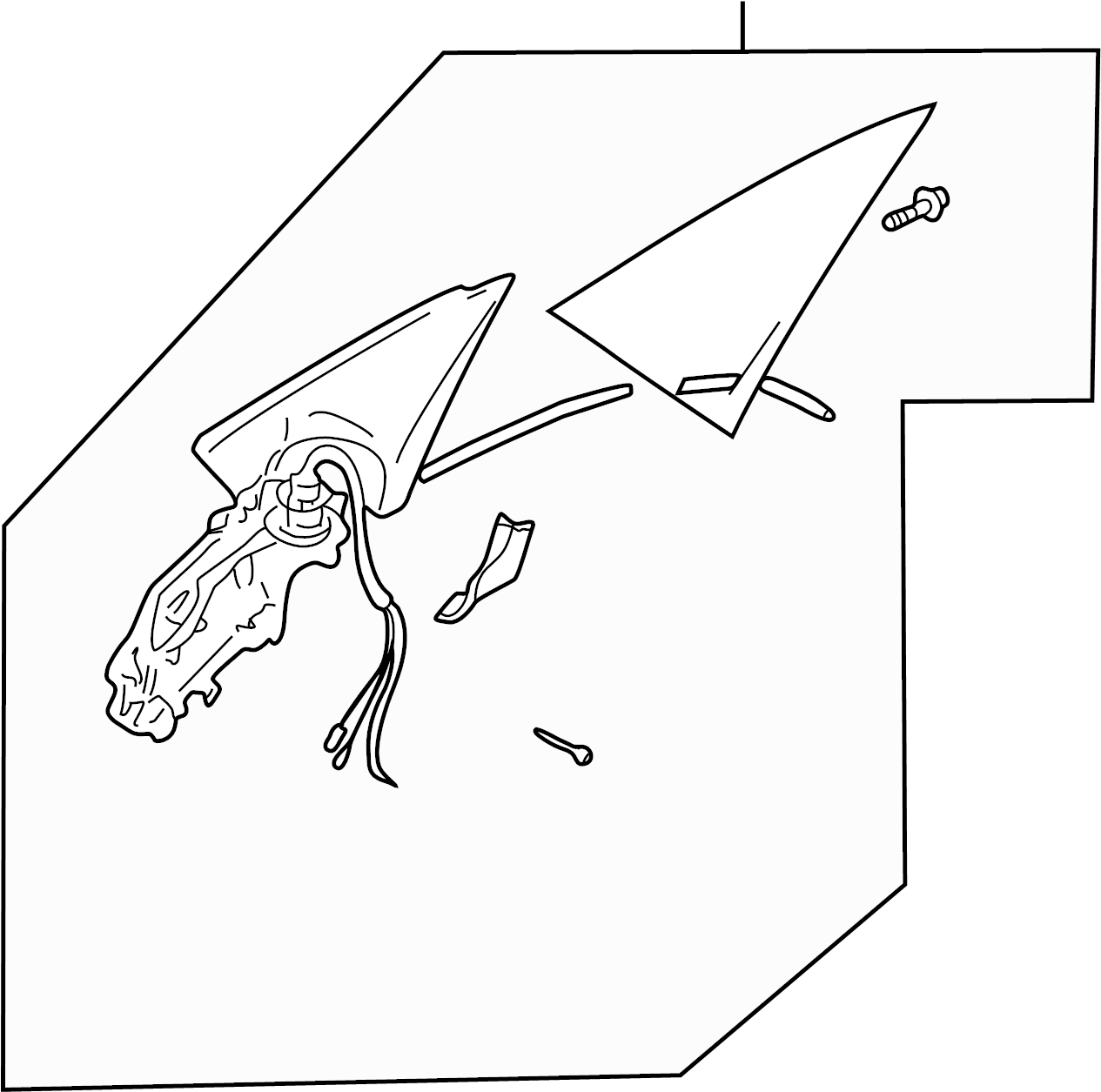 Door Mirror Housing 1J1-857-507-D-01C - View 2