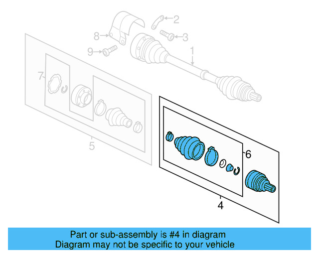 Outer Joint Assembly 5C0-498-099-D - View 21