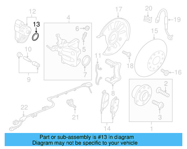 Motor Hardware Kit 5Q0-698-365 - View 11