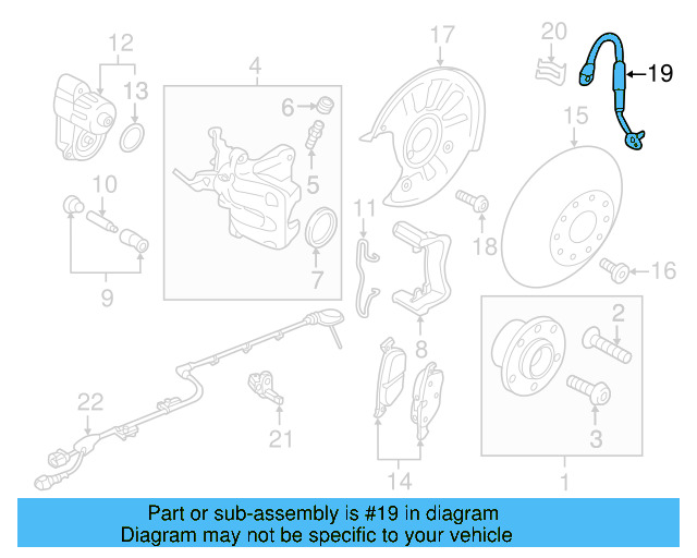 Brake Hose Retainer Clip 191-611-715 - View 48