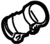 Muffler & Pipe Clamp 1K0-253-141-J - View 4