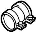 Muffler & Pipe Clamp 1K0-253-141-J - View 21