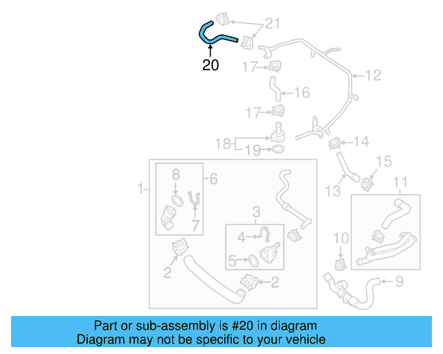 Overflow Hose 5C0-122-447-F - View 18