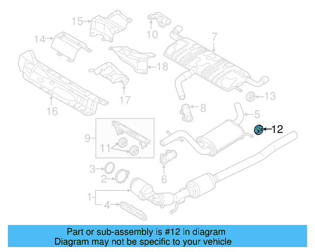 Muffler & Pipe Retainer Ring 1K0-253-147-E - View 63