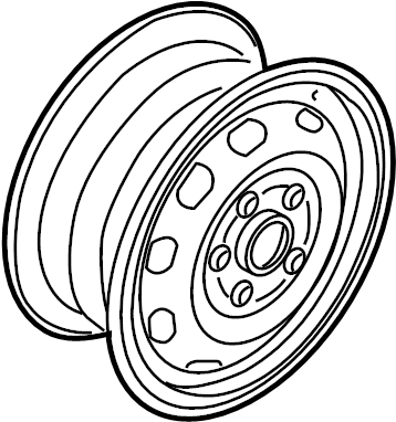 Wheel, Steel 1J0-601-027-AJ-03C - View 4