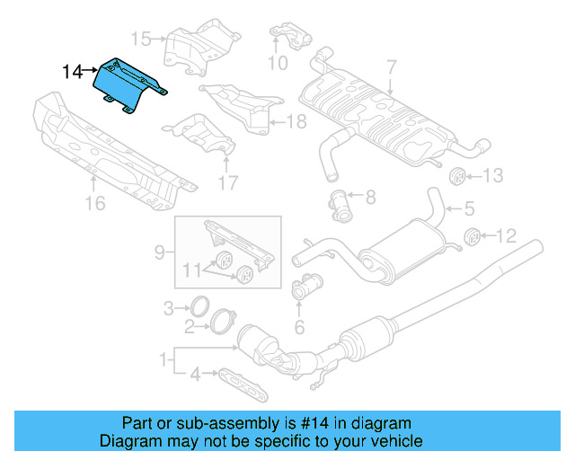 Exhaust Heat Shield 5K0-825-635 - View 34