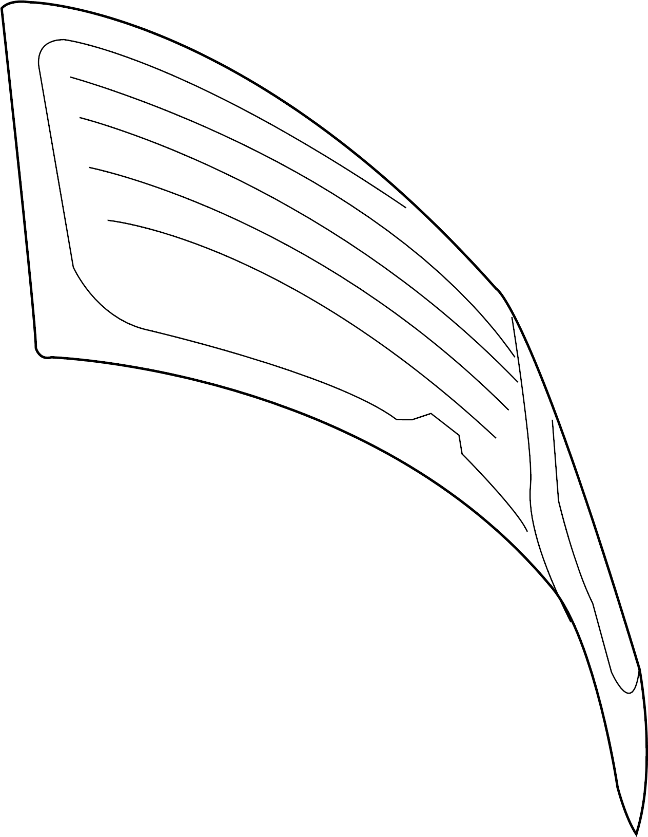 Lift Gate Glass 5G6-845-051-BJ-NVB