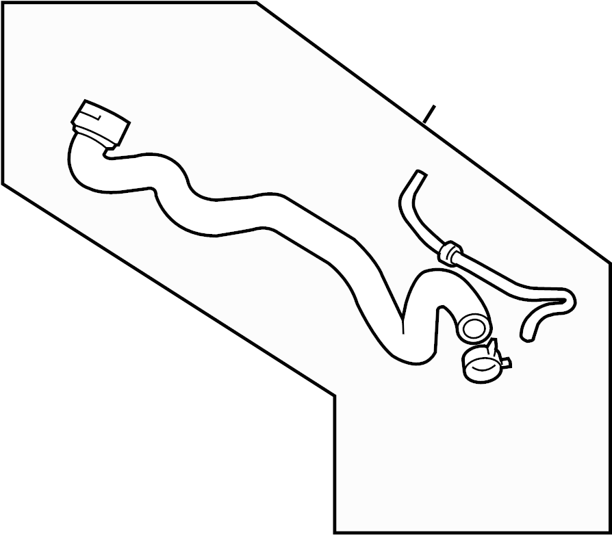 Upper Hose 1K0-122-101-KS - View 2