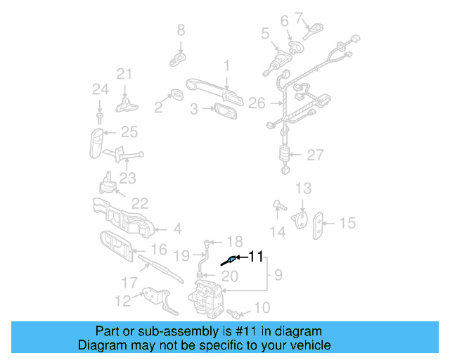 Lock Cable 1C0-837-085-E - View 16